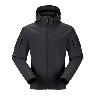 黎明者军版战术软壳冲锋衣ePTFE透气保暖防风可拆卸帽子软壳衣男