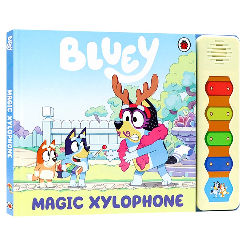 现货 小蓝狗布鲁伊 魔法木琴发声书 英文原版 Bluey Magic Xylophone Sound Book 亲子共读图画书发声书 儿童卡通动画故事绘本