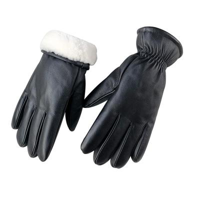 赛尔羊牛皮羊毛防寒手套
