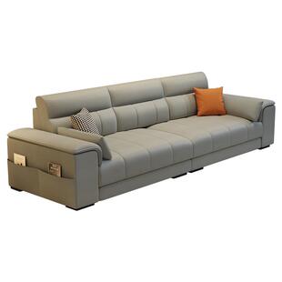 法式奶油风沙发客厅2025新款小户型科技布艺现代简约直排双三人位