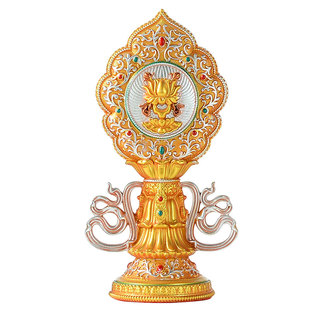 八吉祥树脂一套摆件室内家用吉祥八宝全套供具桌面装饰摆件