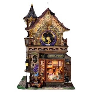 西西弗鲸空哈利波特时间魔法社霍洛魔城感应书立手工木屋积木玩具