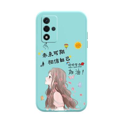 oppoa93s液态硅胶少女简约
