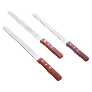 不锈钢面包刀切蛋糕刀分层锯刀吐司锯齿刀厨房木柄切刀烘焙工具