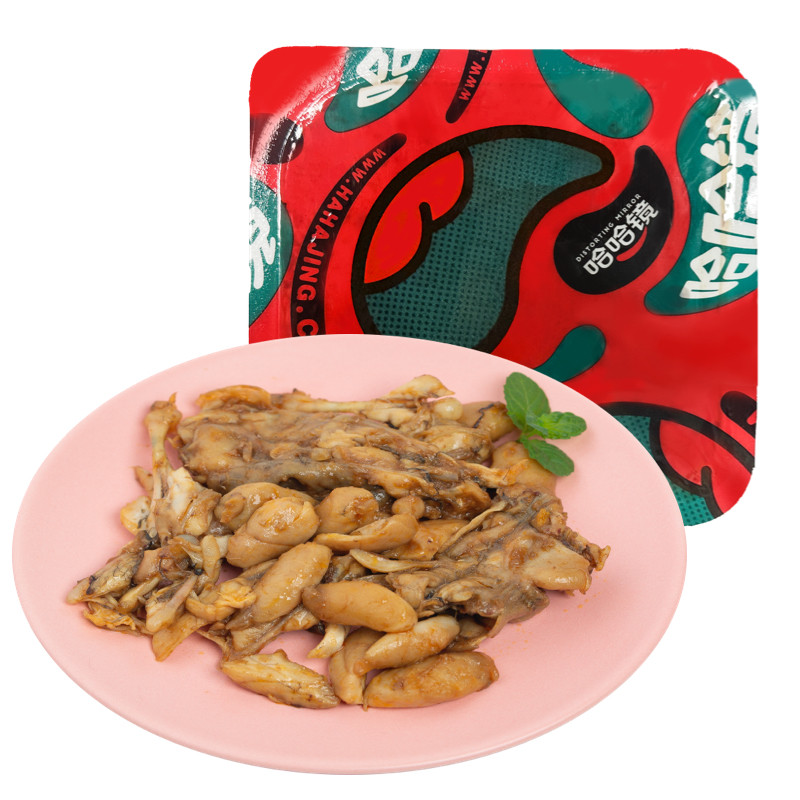 【哈哈镜食品旗舰店】锁鲜装 牛蛙145g 即食品牌卤味小吃下酒菜