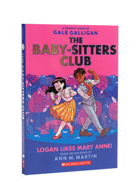 预售英文原版 保姆俱乐部漫画小说洛根喜欢玛丽安! The Baby-Sitters Club#8 Logan Likes Mary Anne小学生课外英语读物章节桥梁书
