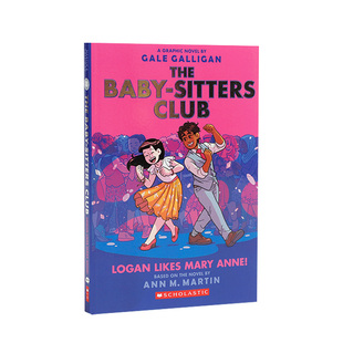 预售英文原版 保姆俱乐部漫画小说洛根喜欢玛丽安! The Baby-Sitters Club#8 Logan Likes Mary Anne小学生课外英语读物章节桥梁书