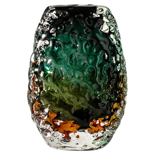 U Mi LIVING · 冰翡 | 花瓶冰纹厚重琉璃花瓶摆件玄关客厅花器