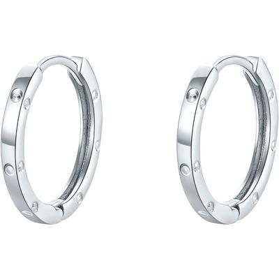 周六福铂金耳钉女pt950