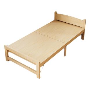 折叠床实木单人床午休神器办公室简易家用双人床出租房成人1米2床