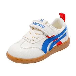 巴布豆童鞋男童板鞋2025新款春季软底休闲运动鞋德训鞋女儿童鞋子