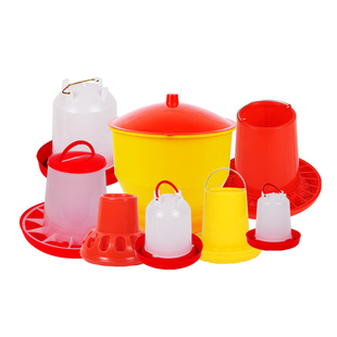 小鸡喝水饮水器喂鸡食槽饮水壶水槽料桶饲料喂食器鸡鸭自动饮水器