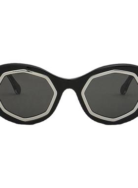 女士不规则框架太阳眼镜