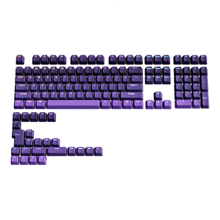 腹灵幽紫暮影键帽原厂正刻PBT渐变透光wooting60 小蜜蜂made68pro