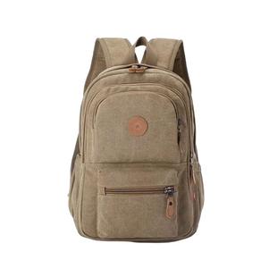 加厚耐磨帆布双肩包男女通用大容量行李包牛仔布艺复古大学生书包