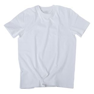 300克/㎡厚实短袖t恤男宽松重磅复古纯棉打底衫高端日系白色半袖