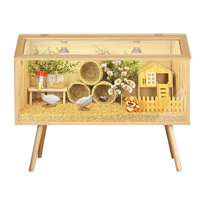 芦丁鸡饲养箱专用笼子小鸡育雏保温箱恒温造景小屋家用卢丁鸡养箱