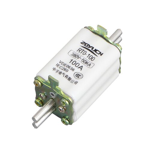 RT0陶瓷保险丝380V熔芯60A底座80A 100A方管刀形触头熔断器RTO