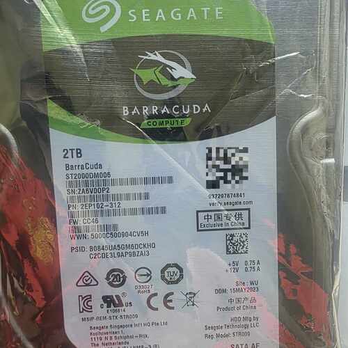 希捷 BarraCuda 2TB机械硬盘