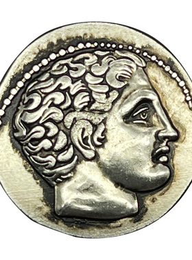 古希腊项链古币吊坠白羊星座饰品