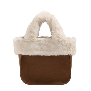 2025秋冬新款鹿皮绒毛毛包时尚百搭小众设计单肩斜跨小包手提女包