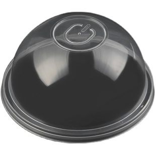 90口径奶茶杯盖半圆盖球盖加厚透明注塑盖子拱盖雪顶雪糕杯盖凸盖