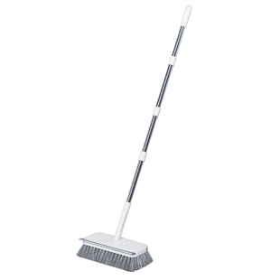 美尔雅不锈钢钢丝刷地板刷子去青苔铁长柄清洁刷洗地扫把钢刷神器