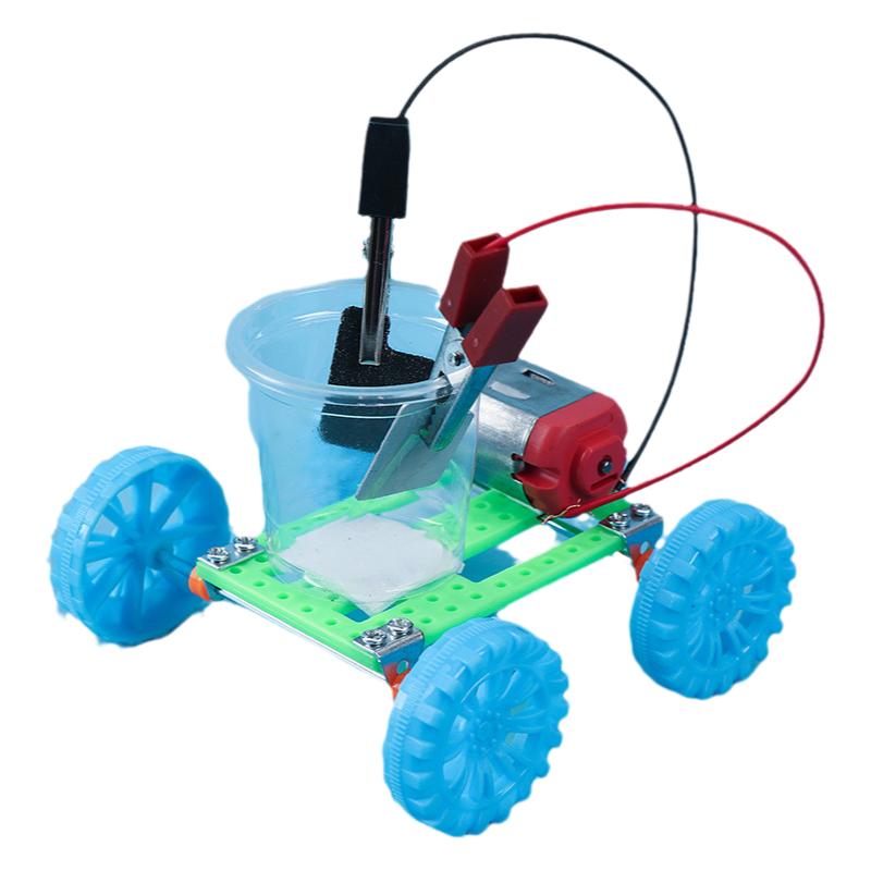 盐水动力车儿童科技小制作盐水电池化学小发明小学生科学实验教具