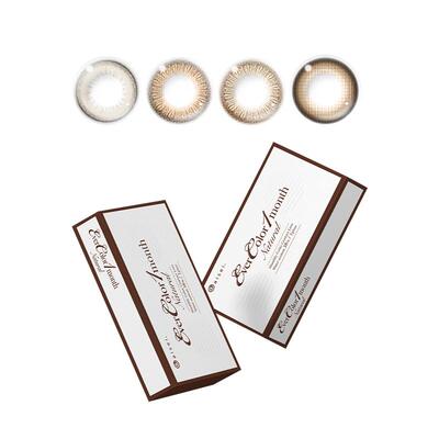 EverColor爱谢aise珍珠米白月抛1片彩色近视隐形眼镜女旗舰店正品