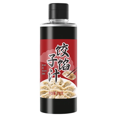 洽食鲜饺子馅汁包子饺子300g调味料家用瓶装馄饨馅饼馅料提鲜料汁