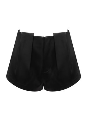 Bettychow中古缎面短裤黑色灰色