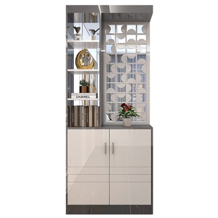 北欧客厅玄关柜双面装饰隔断玄幻鞋柜进门简约现代风水屏风间厅柜