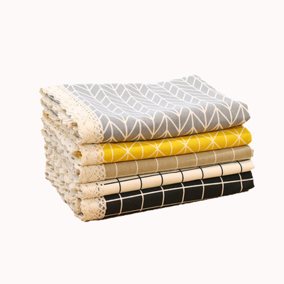 ins桌布布艺棉麻日系餐桌书桌垫