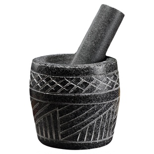 大号手工捣蒜器石头蒜臼子家用研磨器石臼捣药捣碎辣椒剥蒜压蒜器