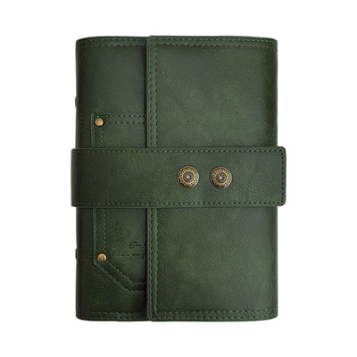 高颜值复古文艺软皮A5活页笔记本A6活页本外壳手帐本手账本记事本