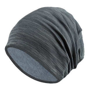 春夏新款波浪纯色套头帽女士休闲春夏超薄堆堆帽子包头帽月子睡帽