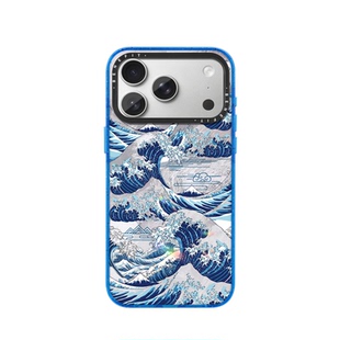 benefit日式浮世绘汹涌海浪18pro适用于iphone17promax苹果16PRO晶盾磁吸手机壳15新款13套14冰川纹12防摔