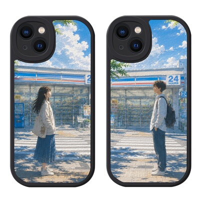 新款小羊皮情侣手机壳小众高级感定制任意机型适用iPhone17/16/151413promaxOPPOReno11红米k90一加ace6T华为
