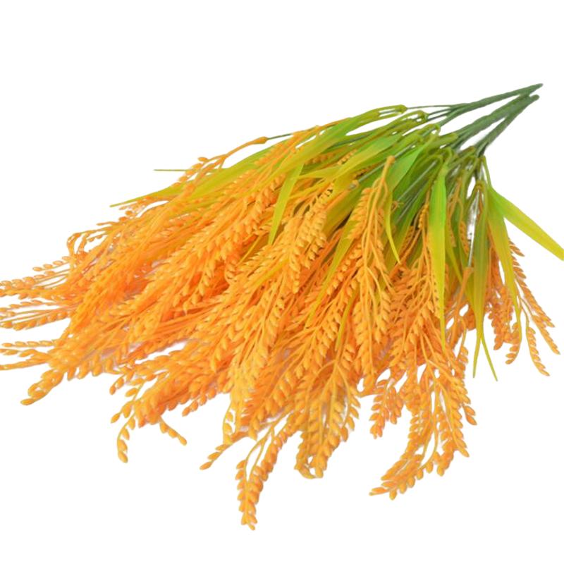 特价新款仿真麦穗稻谷水稻假花干花塑料花拍摄道具户外客厅摆放花