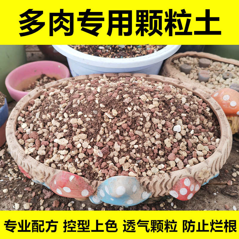 多肉专用土颗粒土盆栽植物营养土壤肉肉培育土多肉小苗老桩种植土