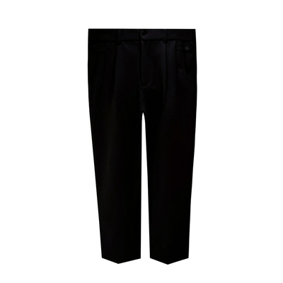 长裤直筒西裤高级黑色休闲裤保暖