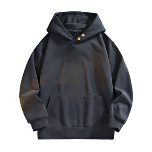班尼路SK纯色连帽卫衣男春夏宽松设计感大口袋外套宽松休闲上衣YS