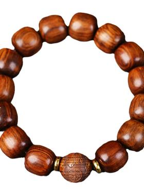 黄花梨木手串兔年貔貅