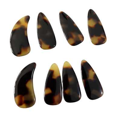 敦煌古筝指甲玳瑁色专业演奏级考级成人学生儿童双面弧凹槽义甲片