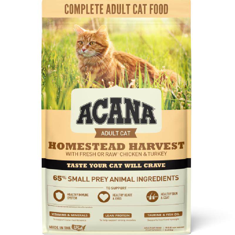 ACANA爱肯拿猫粮成猫幼猫粮丰收家园猫粮7.2kg鸡肉全价进口猫粮