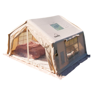 酷迪coody10㎡充气帐篷秋冬野外露营过夜户外防风防雨棉布保暖帐