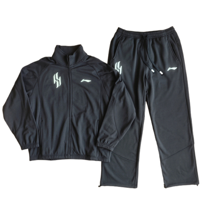 李宁男杨瀚森同款加绒风衣长裤