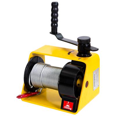 自锁手摇绞盘涡轮蜗杆附刹车重型