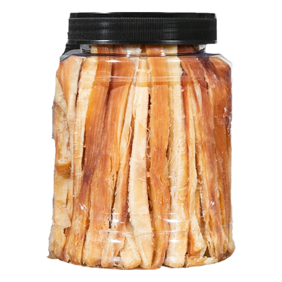 农香森碳烤鱿鱼条原味零食500g罐