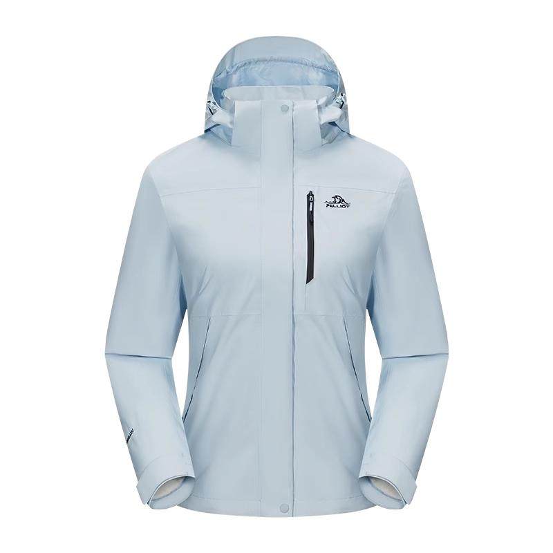 【新色发售】伯希和户外冲锋衣女三合一抓绒内胆防风防水外套男款